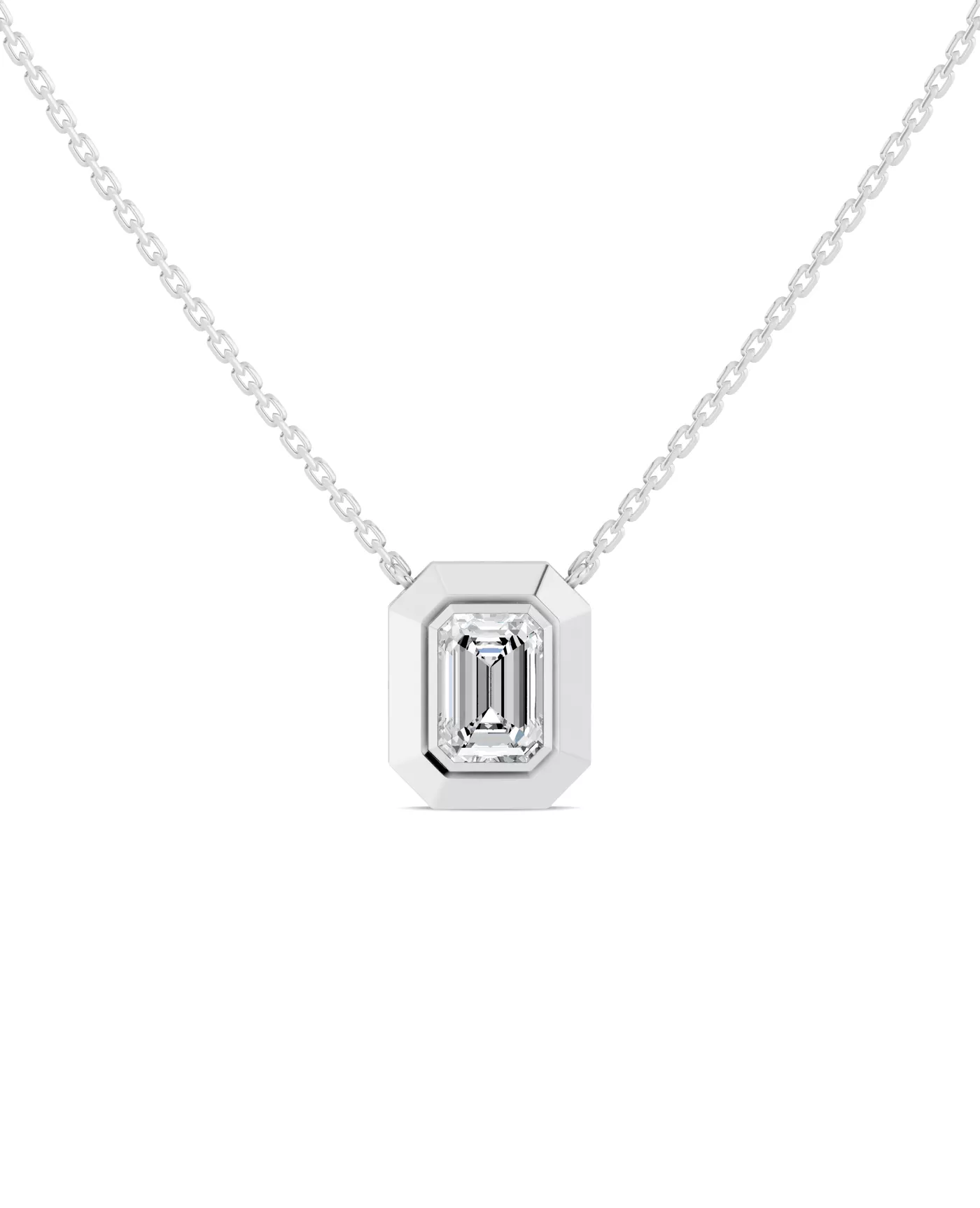 Diamond-First Design 14K White Gold Engagement Ring