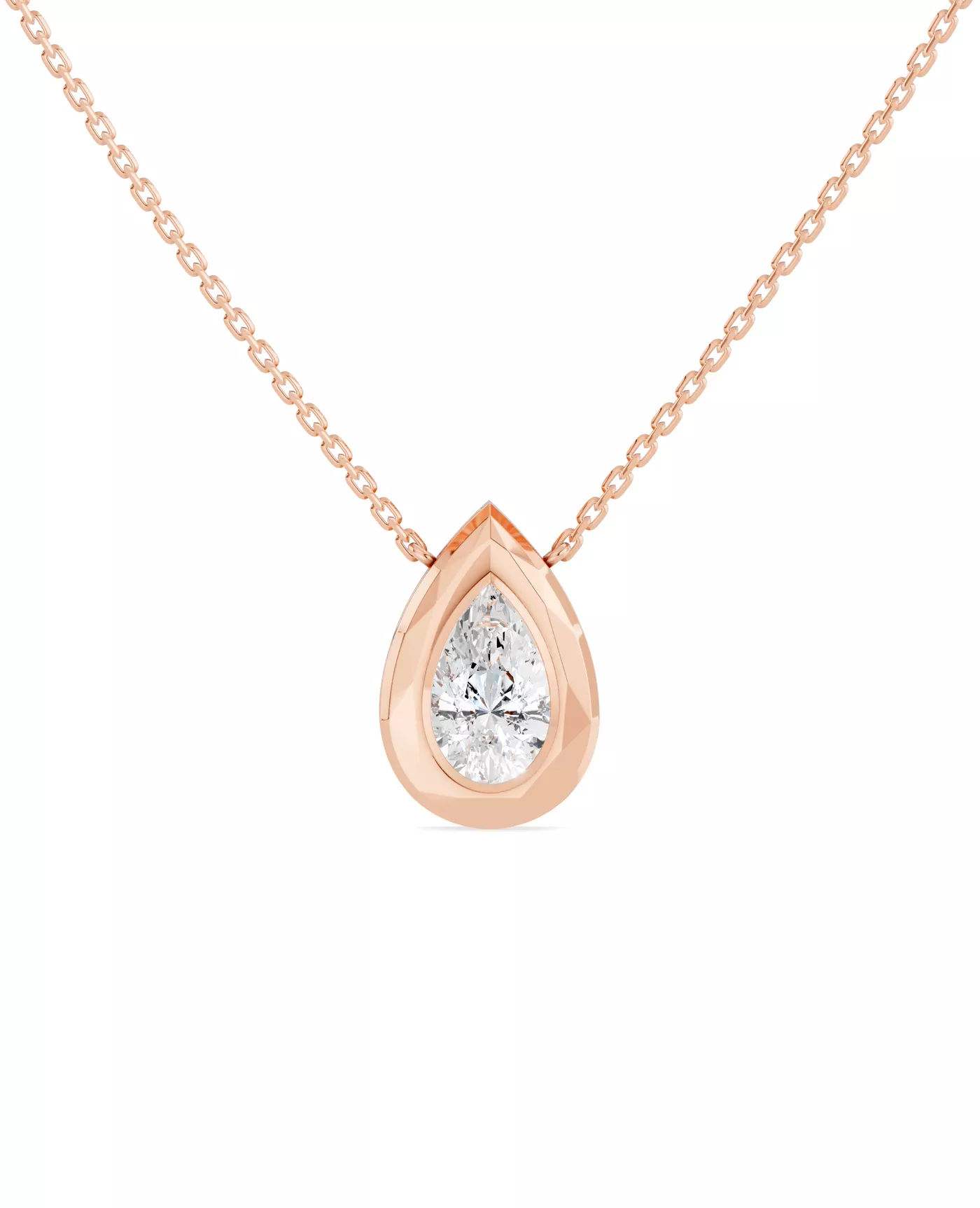 Diamond-First Design 14K Rose Gold Engagement Ring