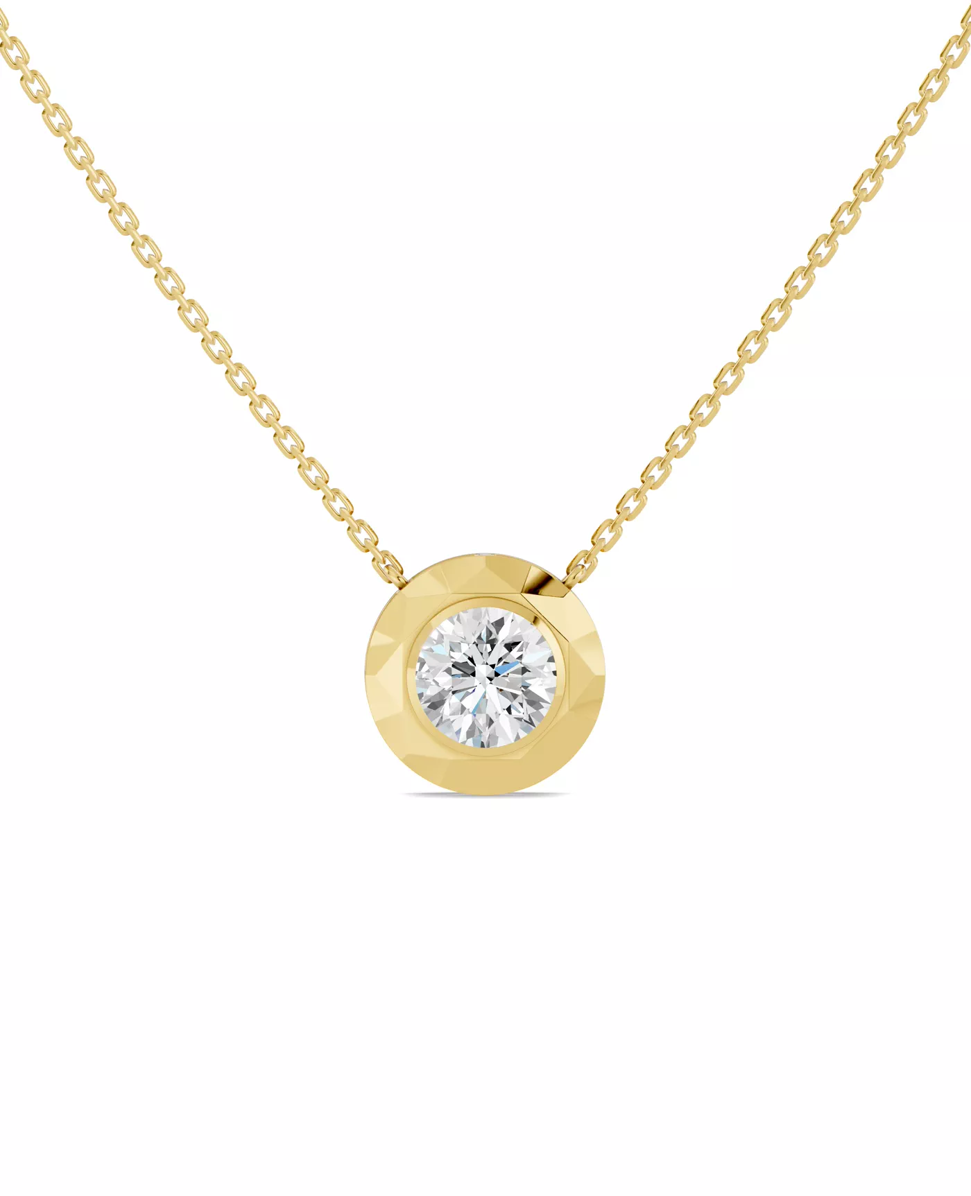 Diamond-First Design 14K Yellow Gold Engagement Ring