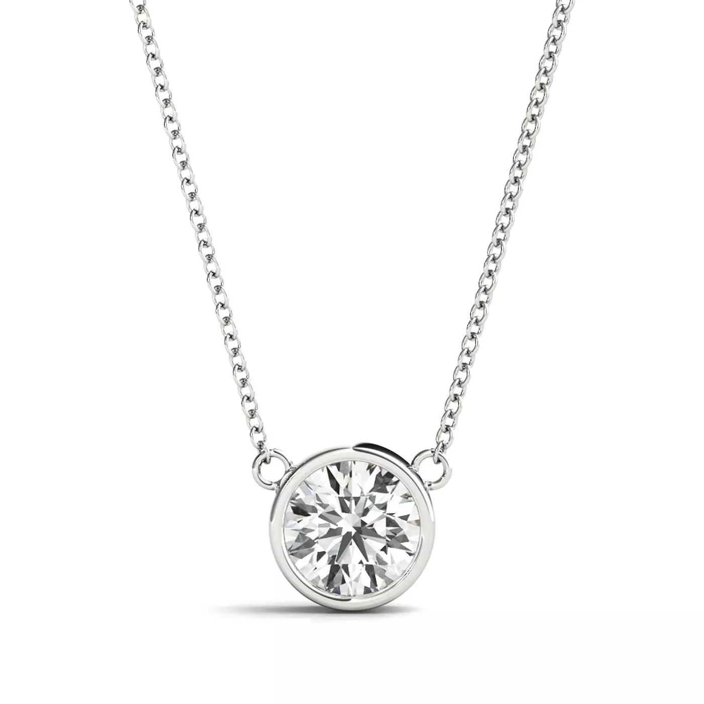 East-West Setting 14K White Gold Engagement Ring