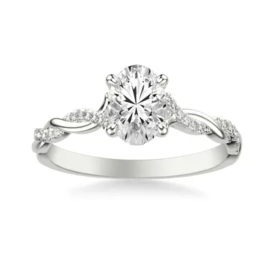 Kayleigh Lab Diamond Twist 1.00 ct. Oval Lab Engagement Ring
