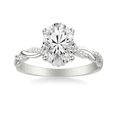 Kayleigh Lab Diamond Twist 2.00 ct. Oval Lab Engagement Ring