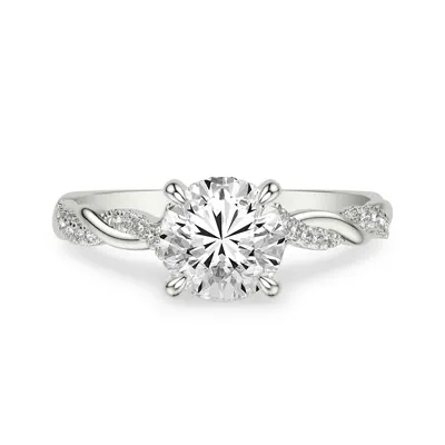 Kayleigh Lab Diamond Twist 1.50 ct. Round Lab Engagement Ring