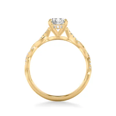 Kayleigh Lab Diamond Twist 1.00 ct. Oval Lab Engagement Ring
