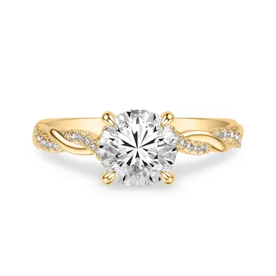 Kayleigh Lab Diamond Twist 1.50 ct. Round Lab Engagement Ring