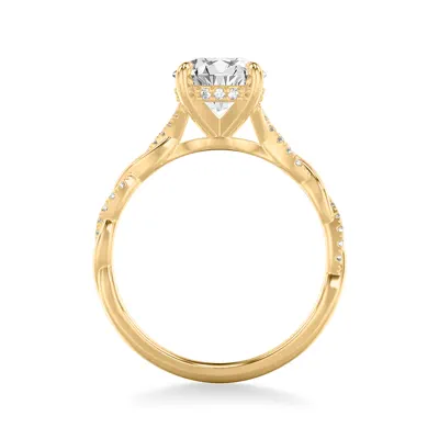 Kayleigh Lab Diamond Twist 1.50 ct. Round Lab Engagement Ring