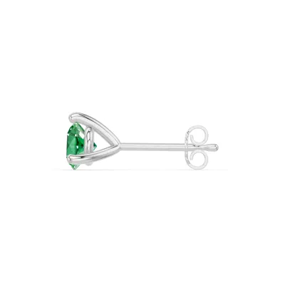 Emerald Martini Stud Earrings (4mm)