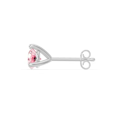Pink Sapphire Martini Stud Earrings (4mm)