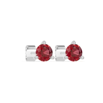 Ruby Martini Stud Earrings (4mm)