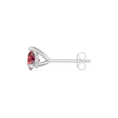 Ruby Martini Stud Earrings (4mm)