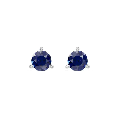 Sapphire Martini Stud Earrings (4mm)