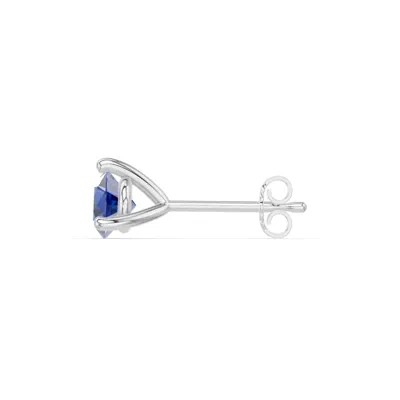 Sapphire Martini Stud Earrings (4mm)