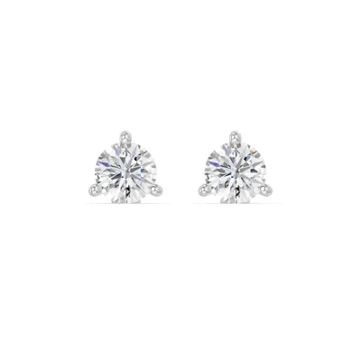 Lab Diamond Martini Stud Earrings (4mm)