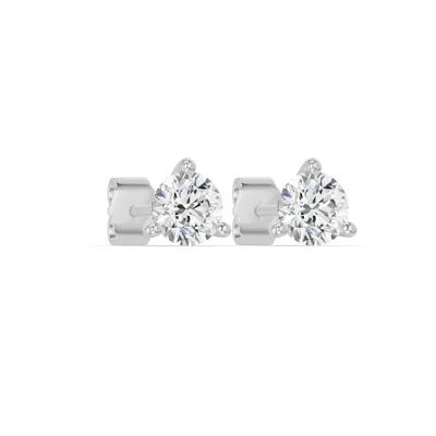 Lab Diamond Martini Stud Earrings (4mm)
