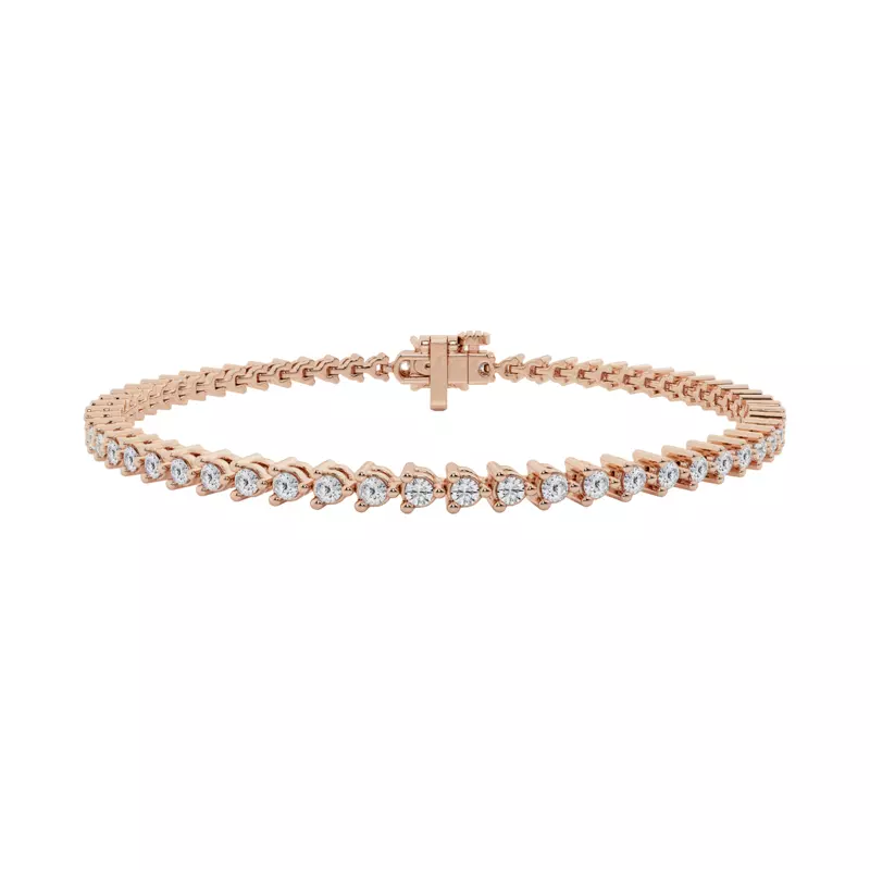 Three-Prong Lab Diamond Tennis Bracelet (2 ct tw)