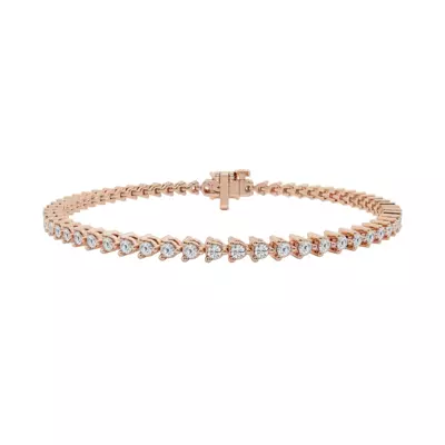Three-Prong Lab Diamond Tennis Bracelet (2 1/2 ct tw)