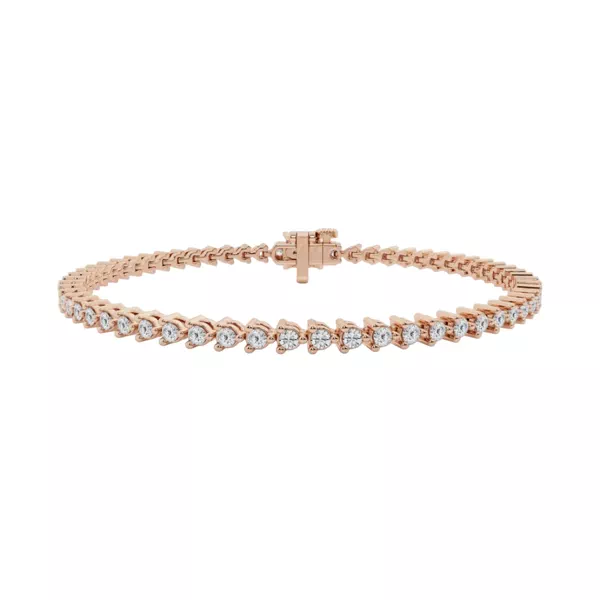 Three-Prong Lab Diamond Tennis Bracelet (2 1/2 ct tw)
