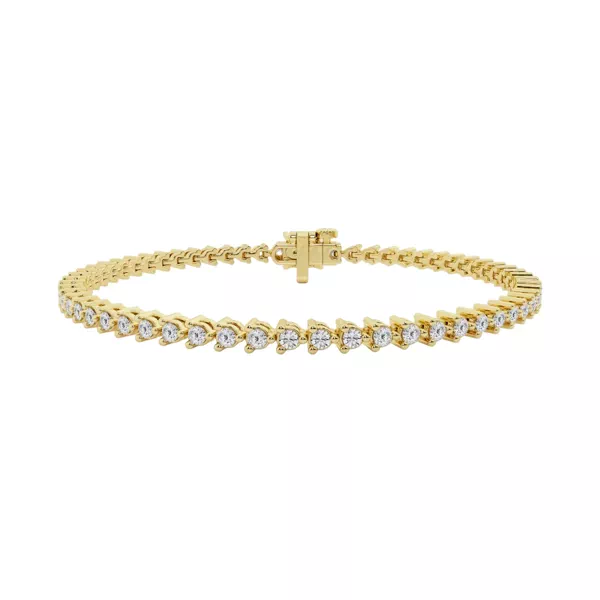 Three-Prong Lab Diamond Tennis Bracelet (2 1/2 ct tw)