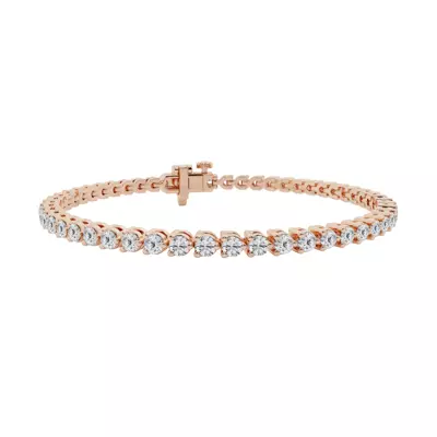 Three-Prong Lab Diamond Tennis Bracelet (3 ct tw)