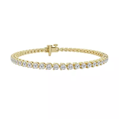 Three-Prong Lab Diamond Tennis Bracelet (3 ct tw)