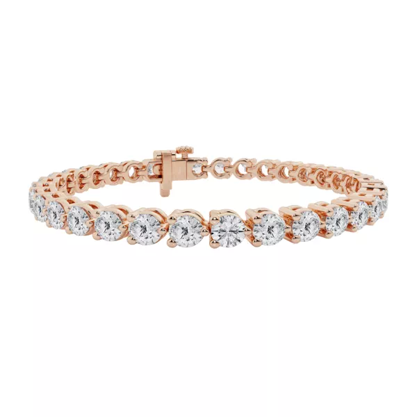 Three-Prong Lab Diamond Tennis Bracelet (10 ct tw)