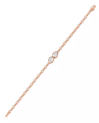 Dual Pear Lab Diamond Station Bracelet