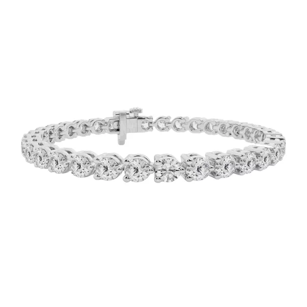 Three-Prong Diamond Tennis Bracelet (10 ct tw)