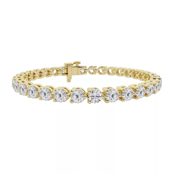 Three-Prong Diamond Tennis Bracelet (10 ct tw)
