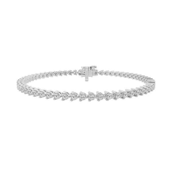 Three-Prong Diamond Tennis Bracelet (2 ct tw)