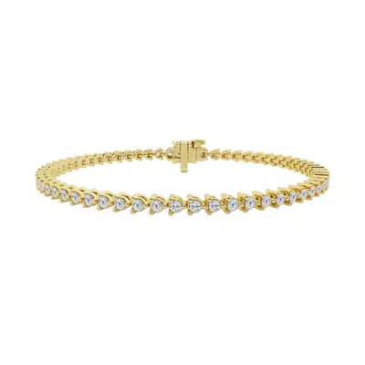 Three-Prong Diamond Tennis Bracelet (2 ct tw)