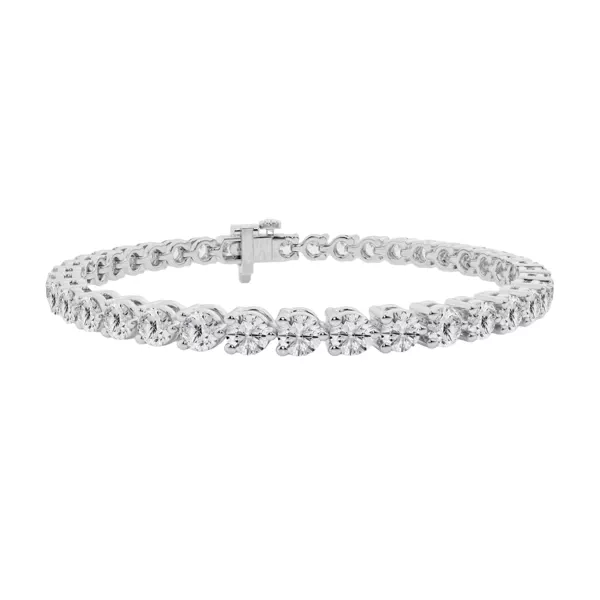Three-Prong Diamond Tennis Bracelet (7 ct tw)