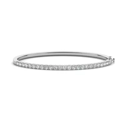 Hinged Lab Diamond Bangle