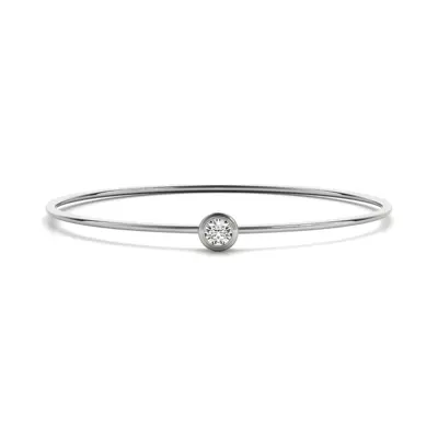 Solitaire Lab Diamond Bezel Set Bangle