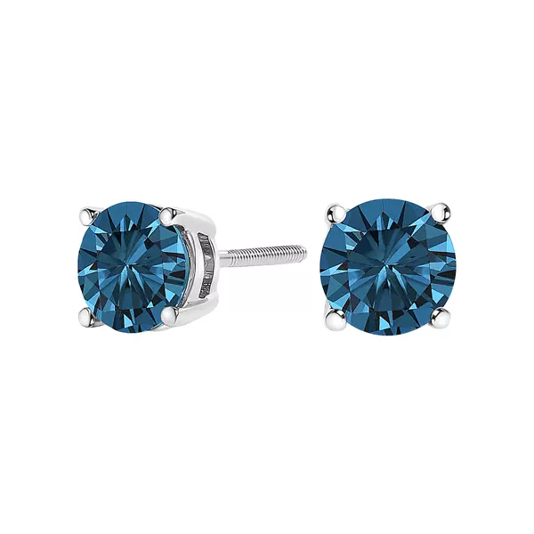 Blue Lab Diamond Stud Earrings (2 ct. tw.)