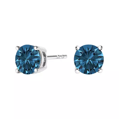 Blue Lab Diamond Stud Earrings (1/2 ct. tw.)