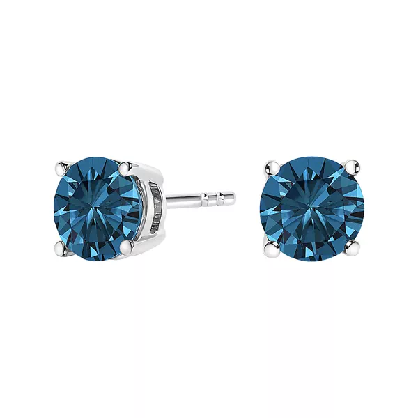 Blue Lab Diamond Stud Earrings (1/2 ct. tw.)