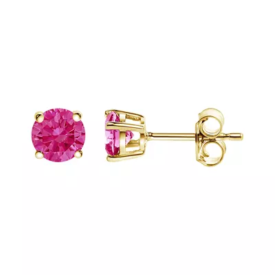 Pink Lab Diamond Stud Earrings (1/2 ct. tw.)