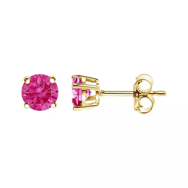 Pink Lab Diamond Stud Earrings (1/2 ct. tw.)