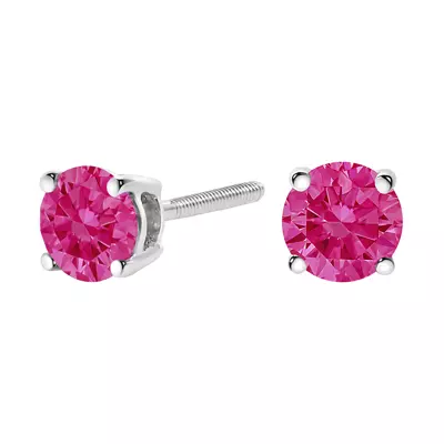 Pink Lab Diamond Stud Earrings (1 ct. tw.)