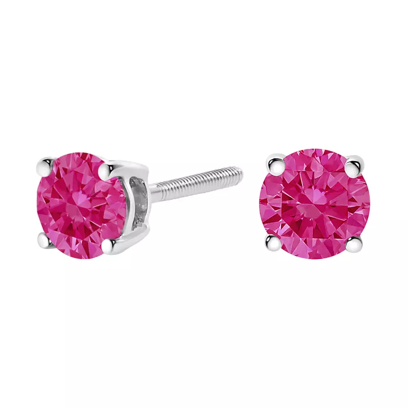 Pink Lab Diamond Stud Earrings (1 ct. tw.)