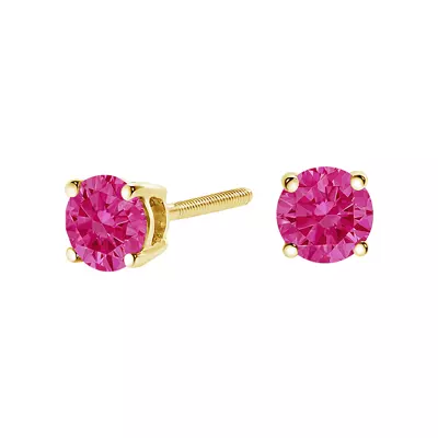 Pink Lab Diamond Stud Earrings (1 ct. tw.)