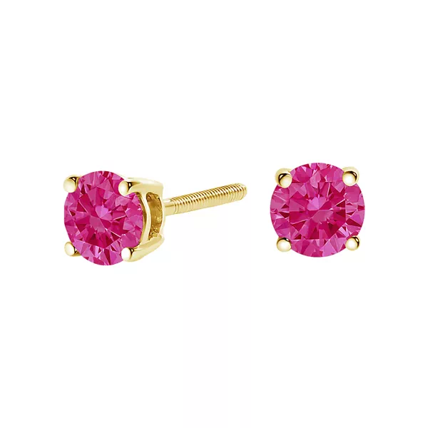 Pink Lab Diamond Stud Earrings (1 ct. tw.)
