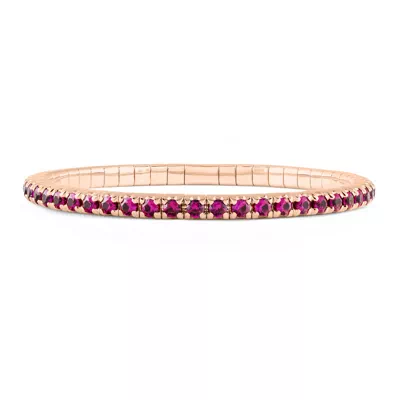 Seamless Stretch Lab Ruby Bracelet