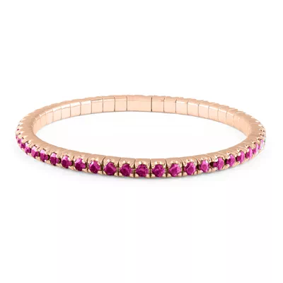 Seamless Stretch Lab Ruby Bracelet