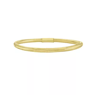 Mesh Stretch Gold Bracelet (3.6mm)
