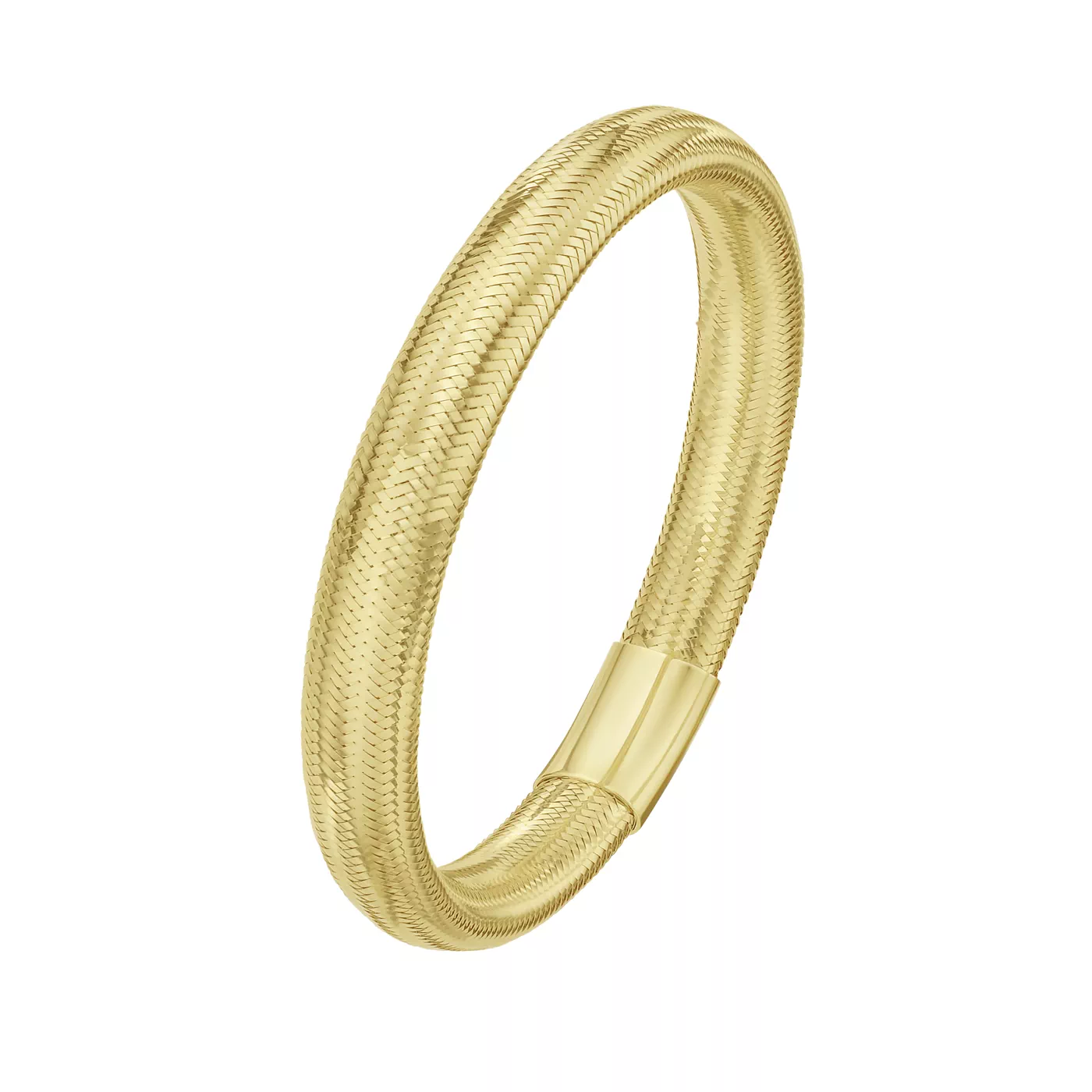 Mesh Stretch Gold Bracelet (8.8mm)