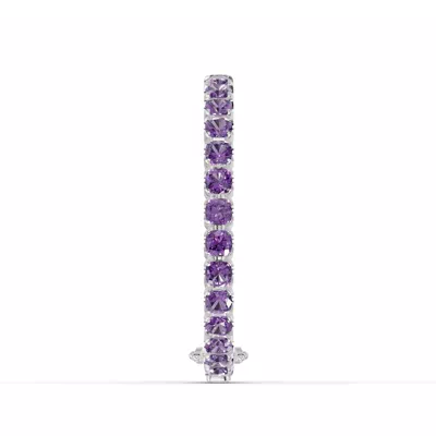 Amethyst Cushion Gemstone Bracelet