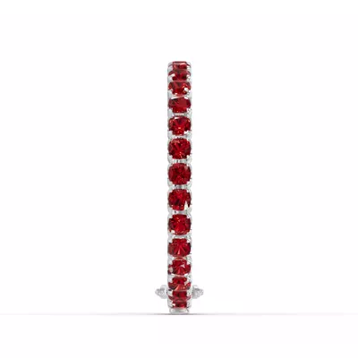 Garnet Cushion Gemstone Bracelet