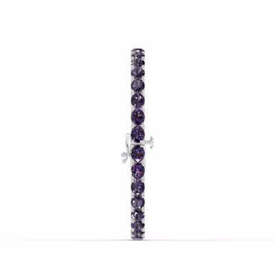 Oval Amethyst Tennis Bracelet