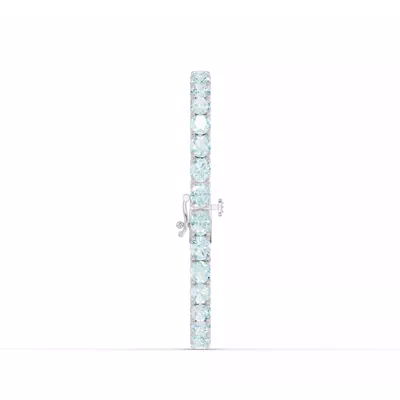 Oval Aquamarine Tennis Bracelet